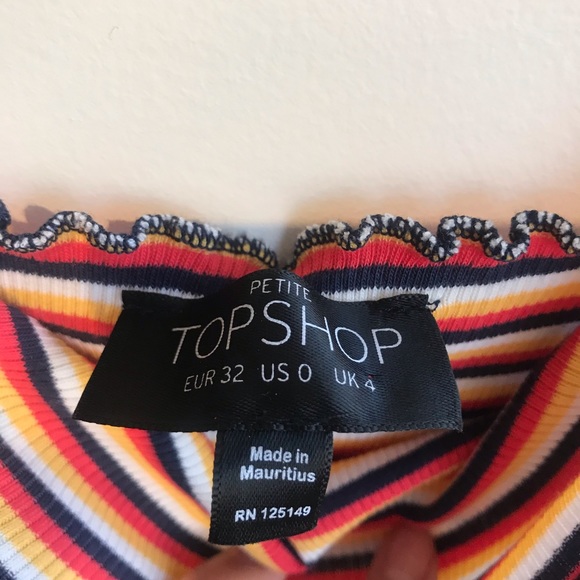 Stripped S topshop crop top - Picture 2 of 2